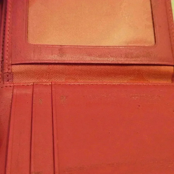 MCM Pink and Purple Leather Wallet with Gold Accents - Picture 11 of 13